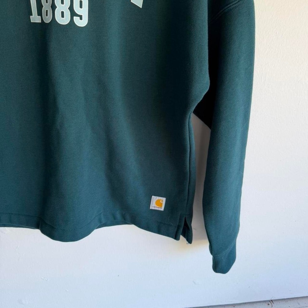 Carhartt Fall Style Green Crewneck Sweatshirt - Picture 5 of 8